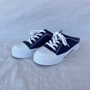 VTG Y2K Keds slip on sneakers size‎ 8.5 womens navy and white